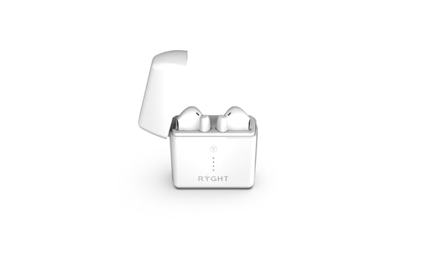 Ryght NEMESIS+ Auricular inalámbrico para llamadas/música Soporte de carga Bluetooth Blanco