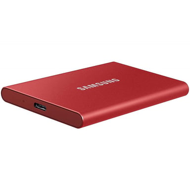 SSD EXT SAMSUNG T7 1TO rojo metálico USB 3.2 Gen 2 MU-PC1T0R/WW