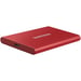 SSD EXT SAMSUNG T7 1TO rojo metálico USB 3.2 Gen 2 MU-PC1T0R/WW