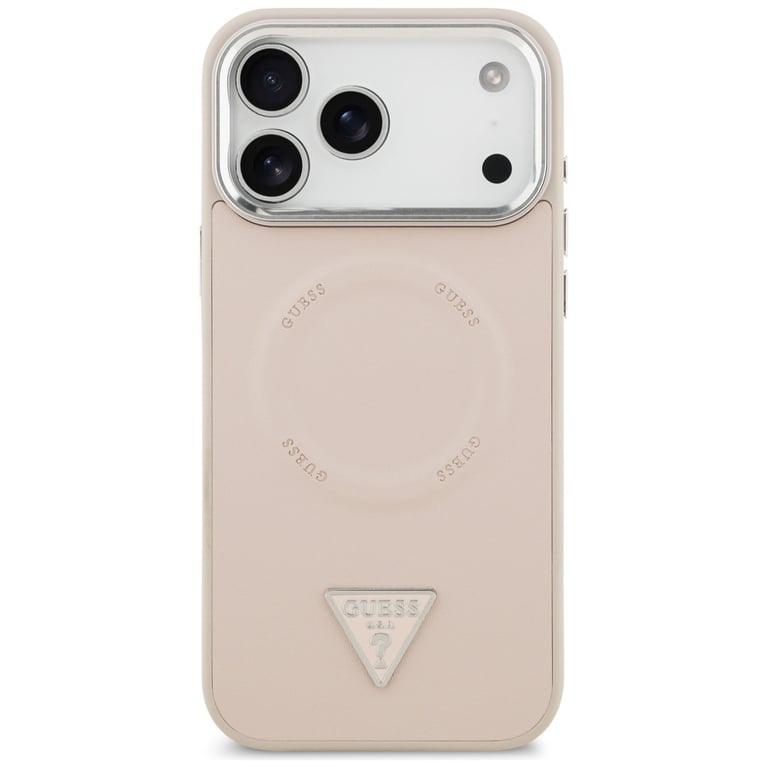 Guess Etui Triangle Logo MagSafe do iPhone 17 Pro Max ró?owy Rose - vue 2