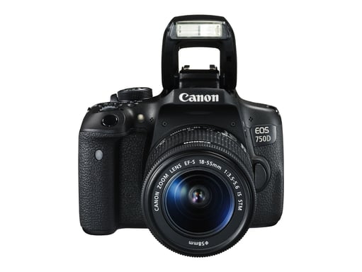 Canon EOS 750D + Kit fotocamera reflex EF-S 18-55 IS STM 24,2 MP CMOS 6000 x 4000 pixel Nero