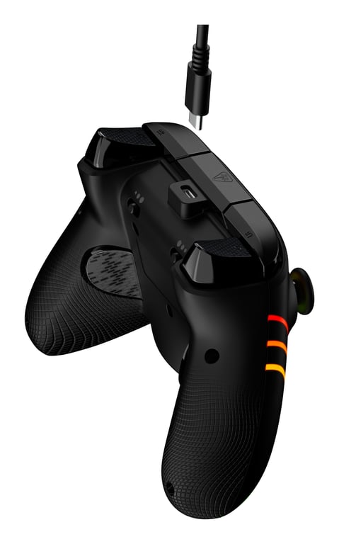 Turtle Beach Afterglow Wave Controller Noir Manette de jeu RGB filaire - Licence pour Xbox Series XS, Xbox One et Windows - Boutons programmables, gachettes à effet Hall, commandes audio - Neuf