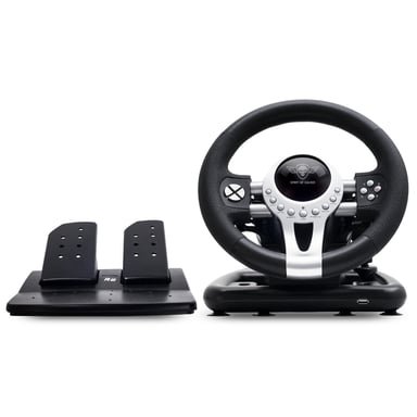 Spirit of Gamer Race Wheel Pro 2 Negro, Plata USB Volante + Pedales Digital PC, PlayStation 4, Playstation 3, Xbox One