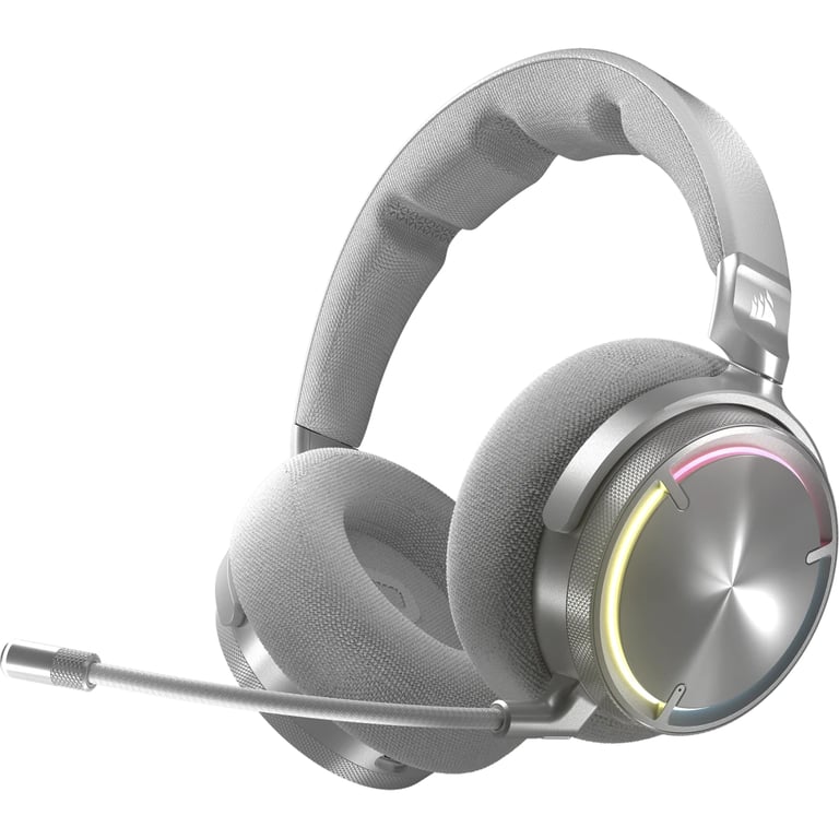 Corsair VIRTUOSO MAX WIRELESS, Silver Casque Sans fil À la main Jouer Bluetooth Charbon - Neuf