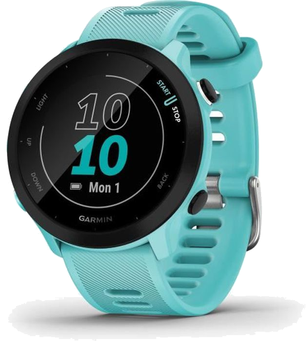 GARMIN Forerunner 55 - Montre connectée GPS - Vert d'eau