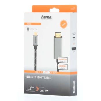 Hama 00200507 cavo video e adattatore HDMI USB Type-C da 1,5 m Nero