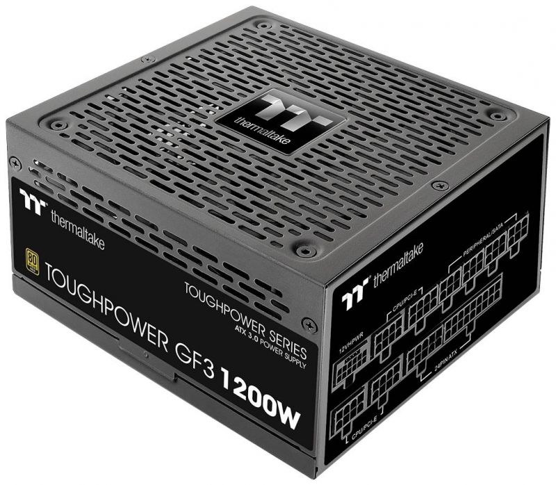 1200W ATX3.0 Thermaltake Tt Toughpower GF3 PCIe Gen 5.0 Ready 80+ Gold - Neuf