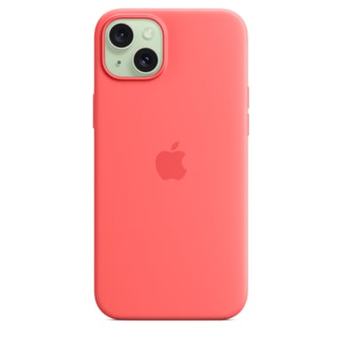 Funda de silicona con MagSafe para iPhone 15 Plus Guava