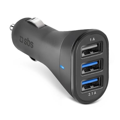 Chargeur de batterie de 4100 mAh avec deux sorties USB 2.1A et une sortie USB 1A, charge intelligente -sbs