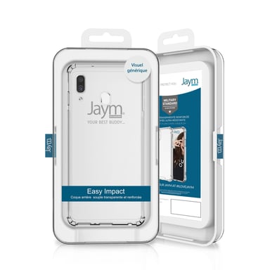 JAYM - Coque Renforcée pour Samsung Galaxy A52 4G / 5G / A52S 5G - Souple et résistante - Certifiée 2 Mètres de chute - Transparente