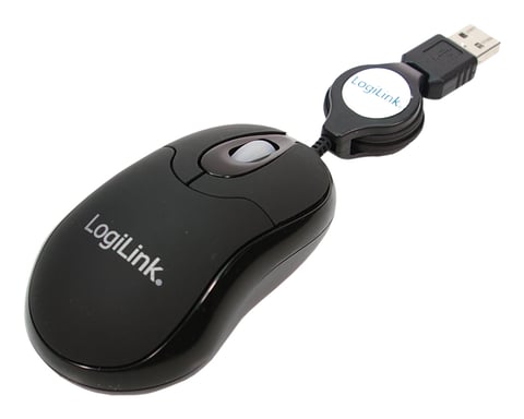 LogiLink ID0016 ratón Oficina Ambidextro USB tipo A Óptico 800 DPI