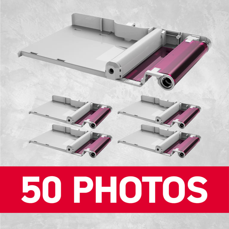 AGFA PHOTO - Cartucho y papel 5,3 x 8,6 cm AMC - Compatible AGFA PHOTO Realipix Mini S, Realipix Mini P, Kodak Mini Printer 2, Kodak Mini Shot