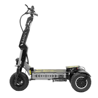 Trottinette électrique tout-terrain OOTD T30 à 3 roues, double moteur 1600 W, 13 pouces, 60 V, 31,2 Ah, pour adulte