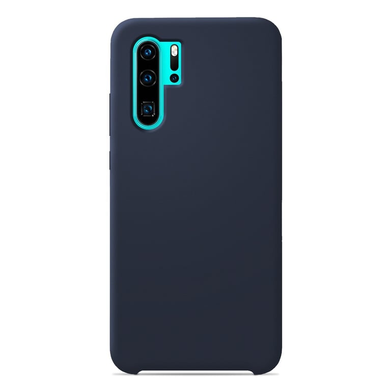 Coque silicone unie Soft Touch Bleu nuit compatible Huawei P30 Pro - 1001  coques