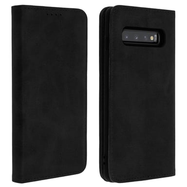 Funda cartera Samsung Galaxy S10 Función Soporte Silicona – Negro