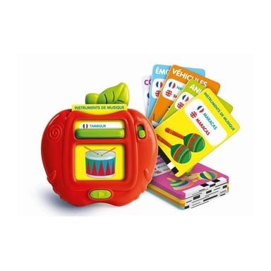 CLEMENTONI - Mes 100 premiers mots Bilingue - Juguetes educativos - 2 modos de juego : Quiz y descubrimiento - Sonidos y rimas