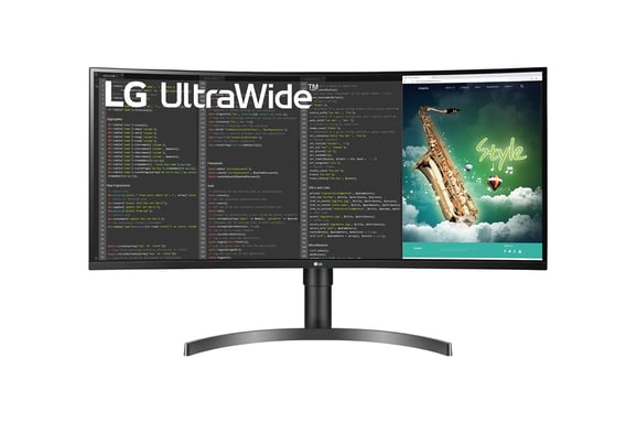 LG 35WN75C-B écran plat de PC 88,9 cm (35'') 3440 x 1440 pixels UltraWide Quad HD Noir