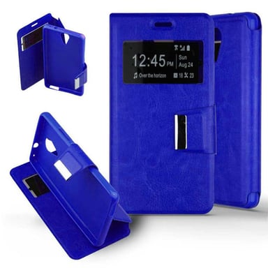 Etui Folio Bleu compatible Alcatel One Touch Pixi 4 5.0 Orange Rise 51