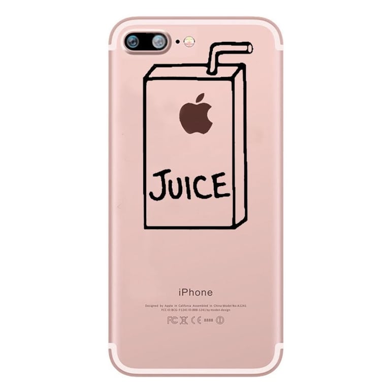Coque Silicone pour "IPHONE 12 Pro" Juice Fun Jus de Pomme Boisson  Transparente Protection Gel Souple - Shot Case