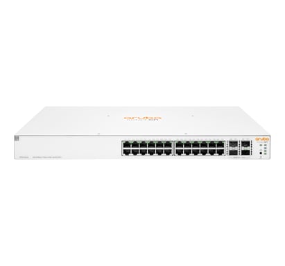 HPE Aruba Networking Instant On 1930 24G Class4 PoE 4SFP/SFP+ 370W Géré L2+ Gigabit Ethernet (10/100/1000) Connexion Ethernet, supportant l'alimentation via ce port (PoE) 1U Blanc