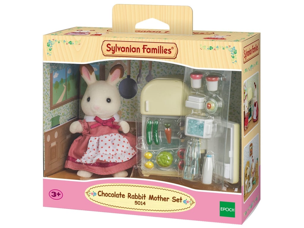 SYLVANIAN FAMILIES 5014 Set Maman Lapin et Réfrigérateur avec Accessoires Pour Enfants dès - vue 2