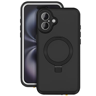 Redpepper Funda para iPhone 16 MagSafe Completa IP68 Resistente al Agua Negro