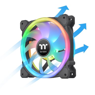 Thermaltake SWAFAN 14 RGB Boitier PC Ventilateur 14 cm Noir 3 pièce(s)