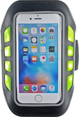Fascia da braccio sportiva per smartphone da 5,5'' con LED riflettenti