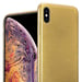 Funda protectora Apple iPhone XS MAX Gold Funda de silicona TPU flexible con diseño cepillado.