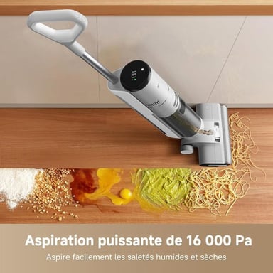Aspirateur balai Dreame G10 Pro Wet & Dry sans sac 16 000 Pa avec auto-nettoyage de serpillère Blanc