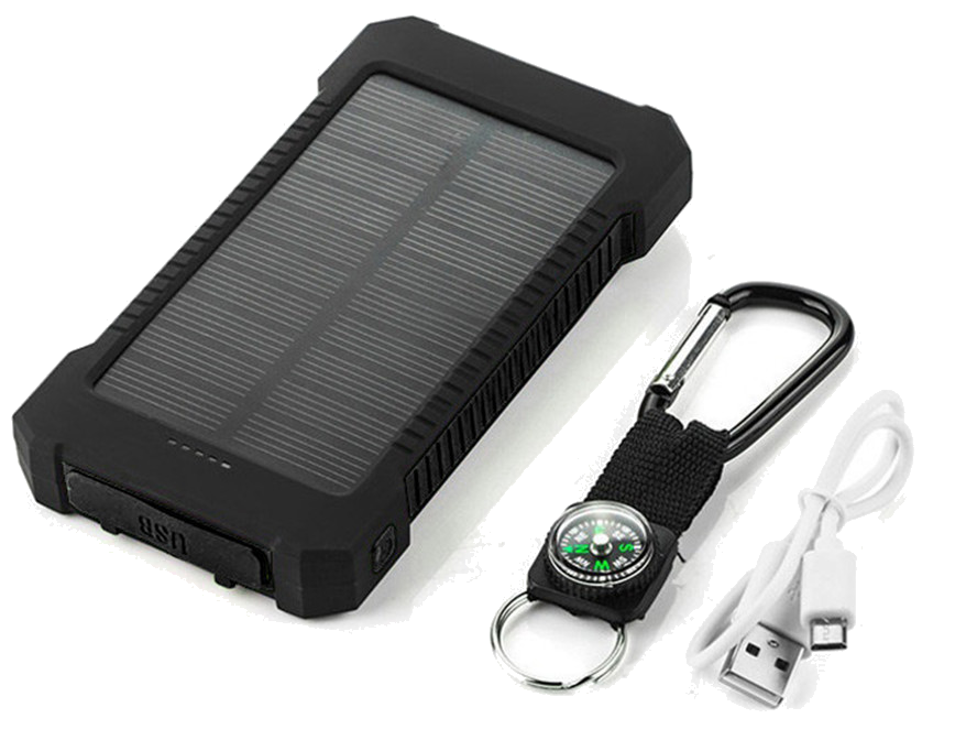 Batterie Externe Solaire pour Smartphone Tablette Chargeur Universel Power  Bank 4000mAh 2 Port USB