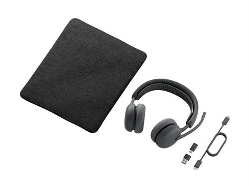 Cuffie Wireless Logitech Graphite Bluetooth Leggere 0,5g Suono Cristallino Comfort Duraturo