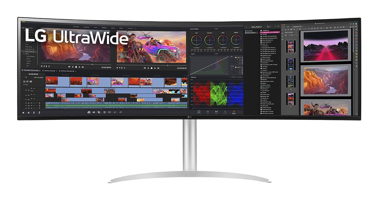 LG 49BQ95C W écran plat de PC 124 5 cm 49 5120 x 1440 pixels UltraWide Dual Quad HD Neuf