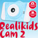 AGFAPHOTO Realikids Cam 2 - Fotocamera per Bambini, Modalità Selfie, Foto & Video, Schermo LCD 3,5'', Filtri Fotografici, Batteria Litio