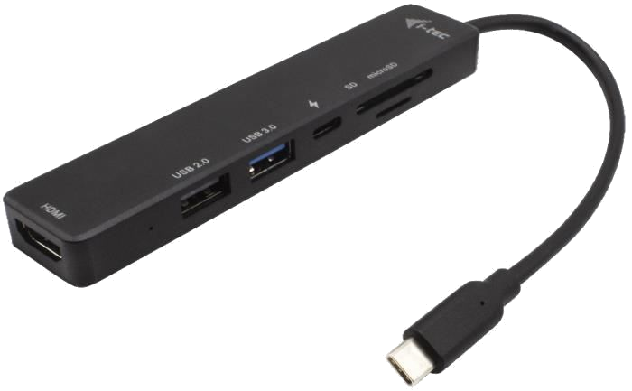 Station d'accueil de voyage USB-C - I-TEC - HDMI 4K, 2x ports USB, 1x port SD/microSD, 1x usb-c Powe