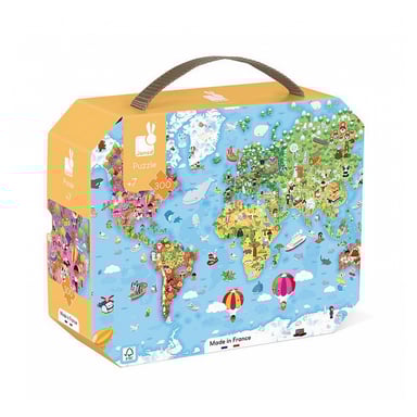 Puzzle gigante del mondo - 300 pezzi per bambini