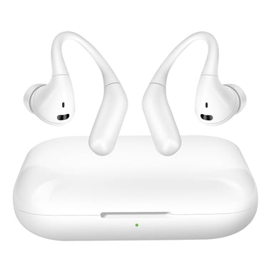 Écouteurs Bluetooth Crochet d'Oreille à Commande Tactiles Blanc
