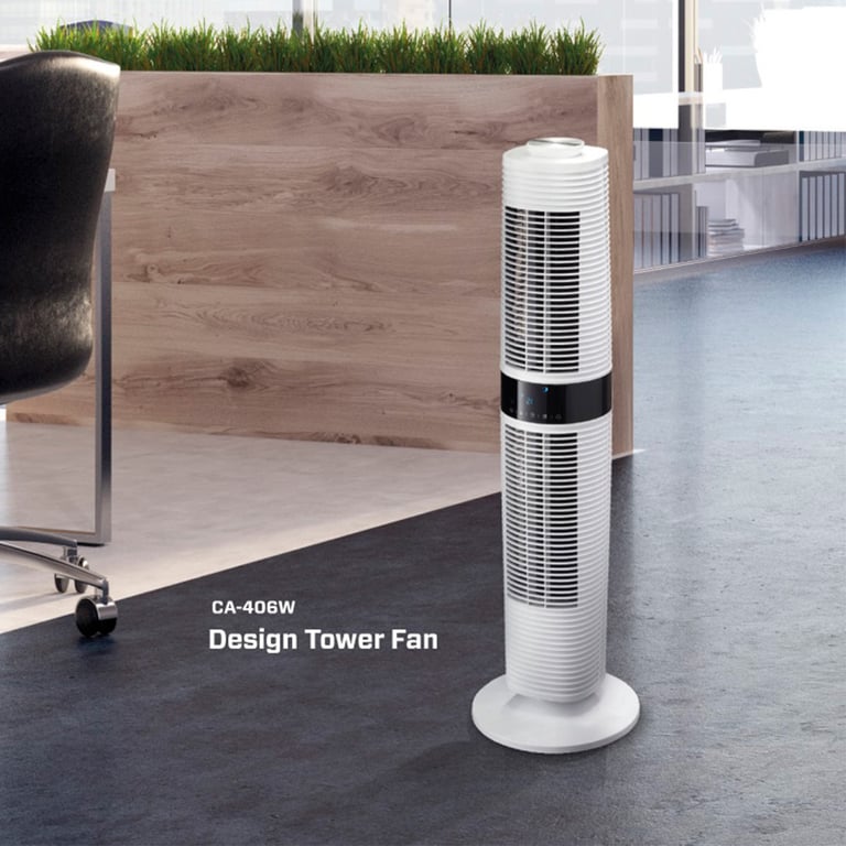 Clean Air Optima Tour ventilateur design CA Oscillation horizontale de 90° et 360° Neuf - vue 2