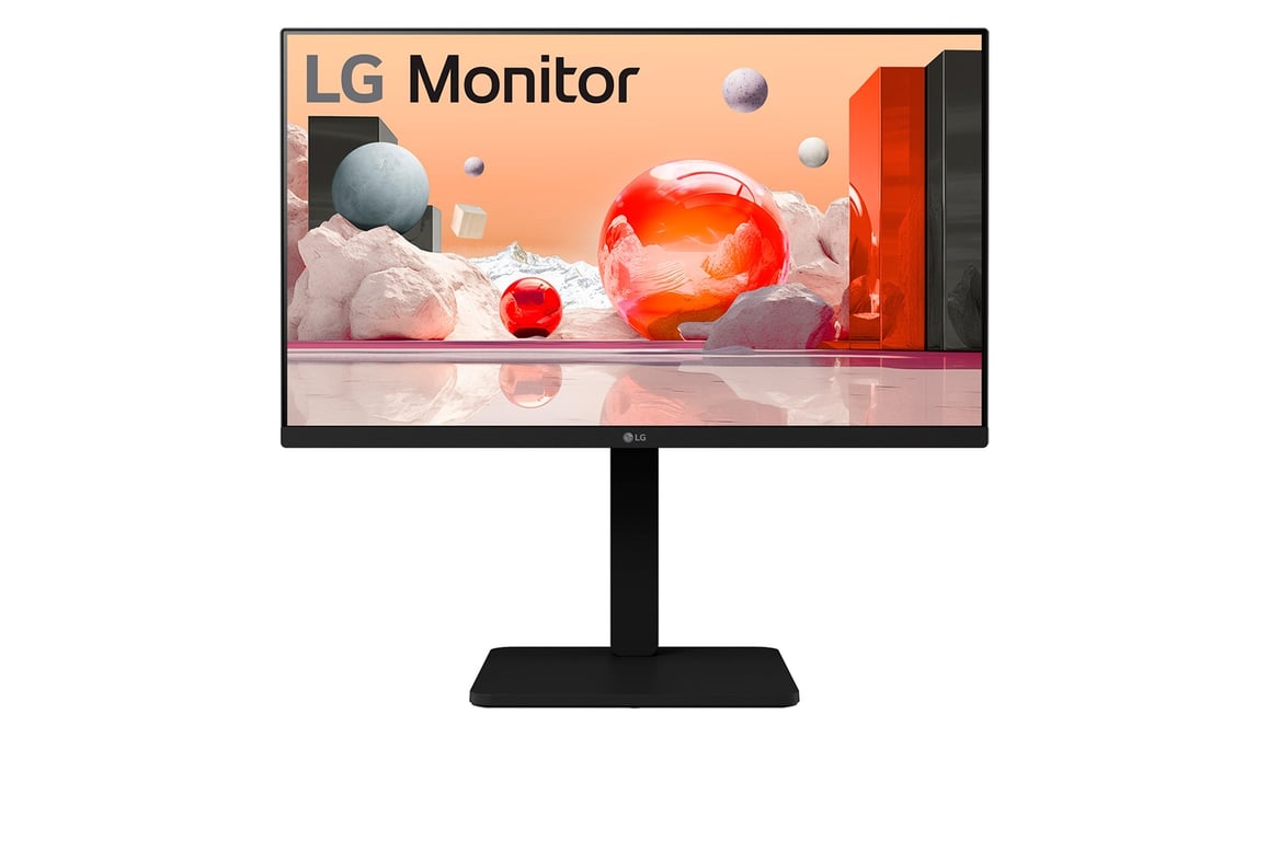 LG 24BA560 écran plat de PC 60,5 cm (23.8 ) 1920 x 1080 pixels Full HD LED Noir - Neuf