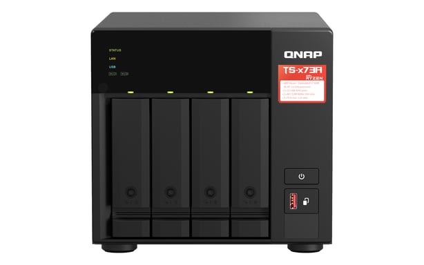 NAS desktop 4Bay 8GB RAM 2,5Gbe Nero