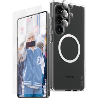 Bundle CARE by PanzerGlass pour Samsung Galaxy S25 Ultra - Transparent