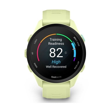 Garmin Forerunner 70 - Reloj GPS de running AMOLED 1,2'' Táctil Pulsera amarillo limón Negro 5 ATM