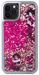 Custodia Karl Lagerfeld Bling Bling con charms fluttuanti per Apple iPhone 11 Pro, rosa