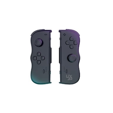 Manettes sans fil LEXIP Twin Pads (paire) sticks analogiques D-pad compatible Nintendo Switch 2 Noir mat dégradé