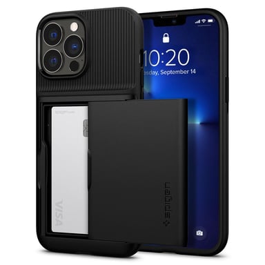 Spigen ACS03274 funda para teléfono móvil 15,5 cm (6.1'') Funda cartera Negro