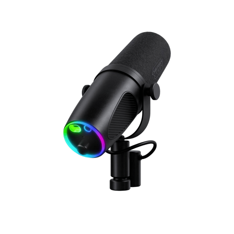 Microphone Cherry XTRFY CX-NGALE-X-RGB-BLACK – Professionnel USB et XLR, Cardioïde - vue 4
