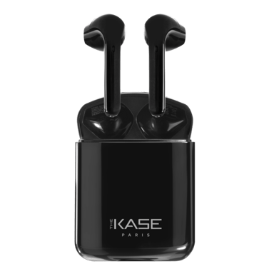 Écouteurs sans fil Sonik Lite On-Ear avec boîtier de chargement, Noir de  jais - The Kase