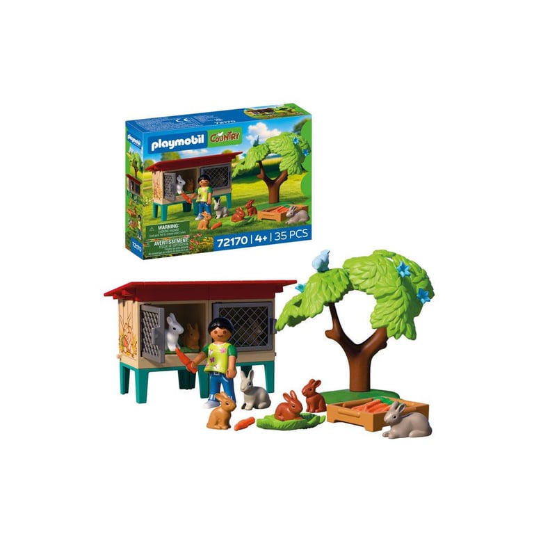 PLAYMOBIL Country 72170 Clapier à lapins et accessoires - vue 4