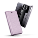 Diarycase 2.0 Custodia a conchiglia in vera pelle con supporto magnetico per Apple iPhone 14 Plus, Mauve Lilac