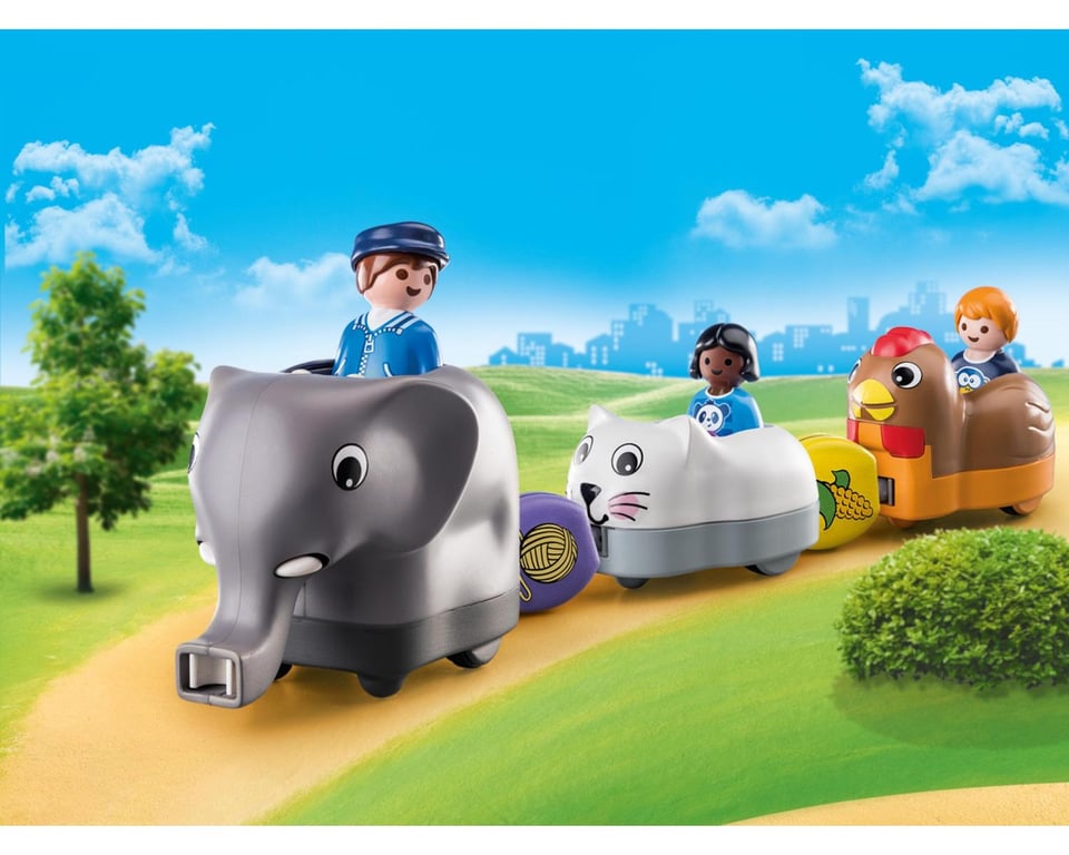 Playmobil 1.2.3 Train des Animaux 70405 - vue 3